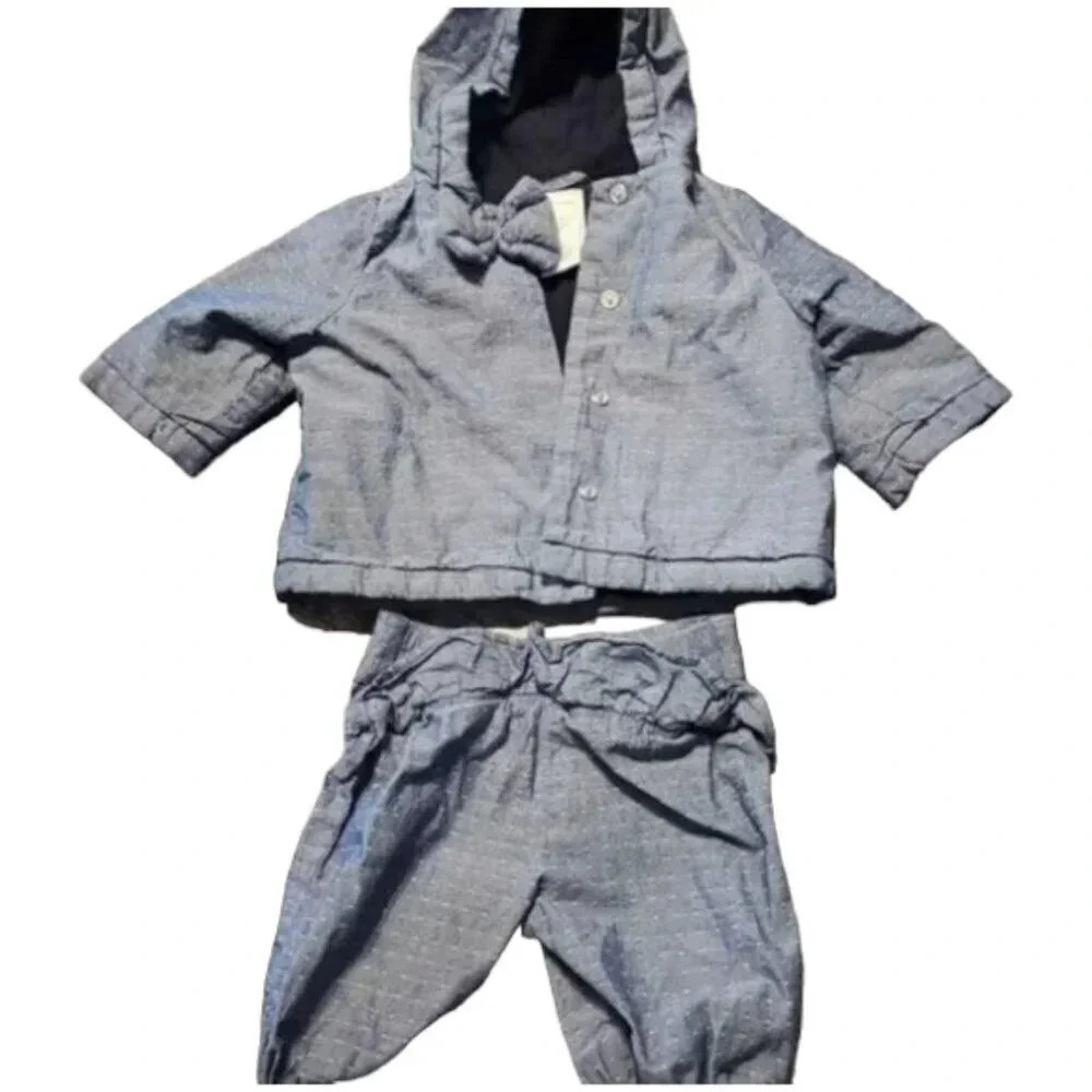 3/6m Grey Jacket and Pants set